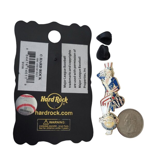 Hard Rock Cafe 2010 4TH OF JULY Yankee Stadium Pin, Error E696 - Picture 6 of 8